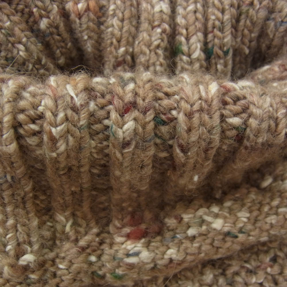 マリア ハイネック ニット ポンチョ ブラウン系 S【中古】