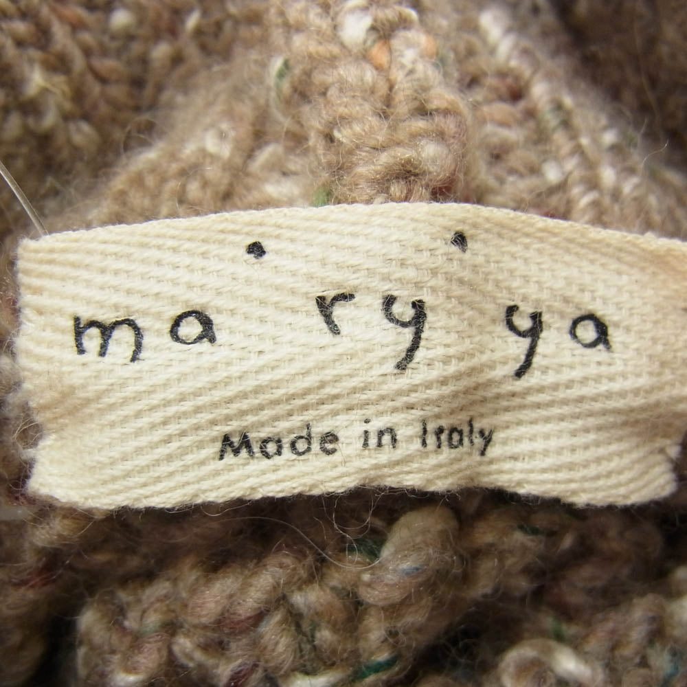 マリア ハイネック ニット ポンチョ ブラウン系 S【中古】