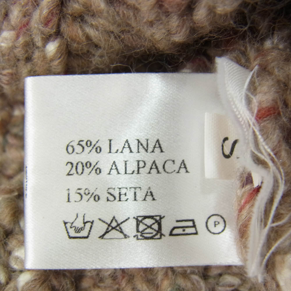 マリア ハイネック ニット ポンチョ ブラウン系 S【中古】