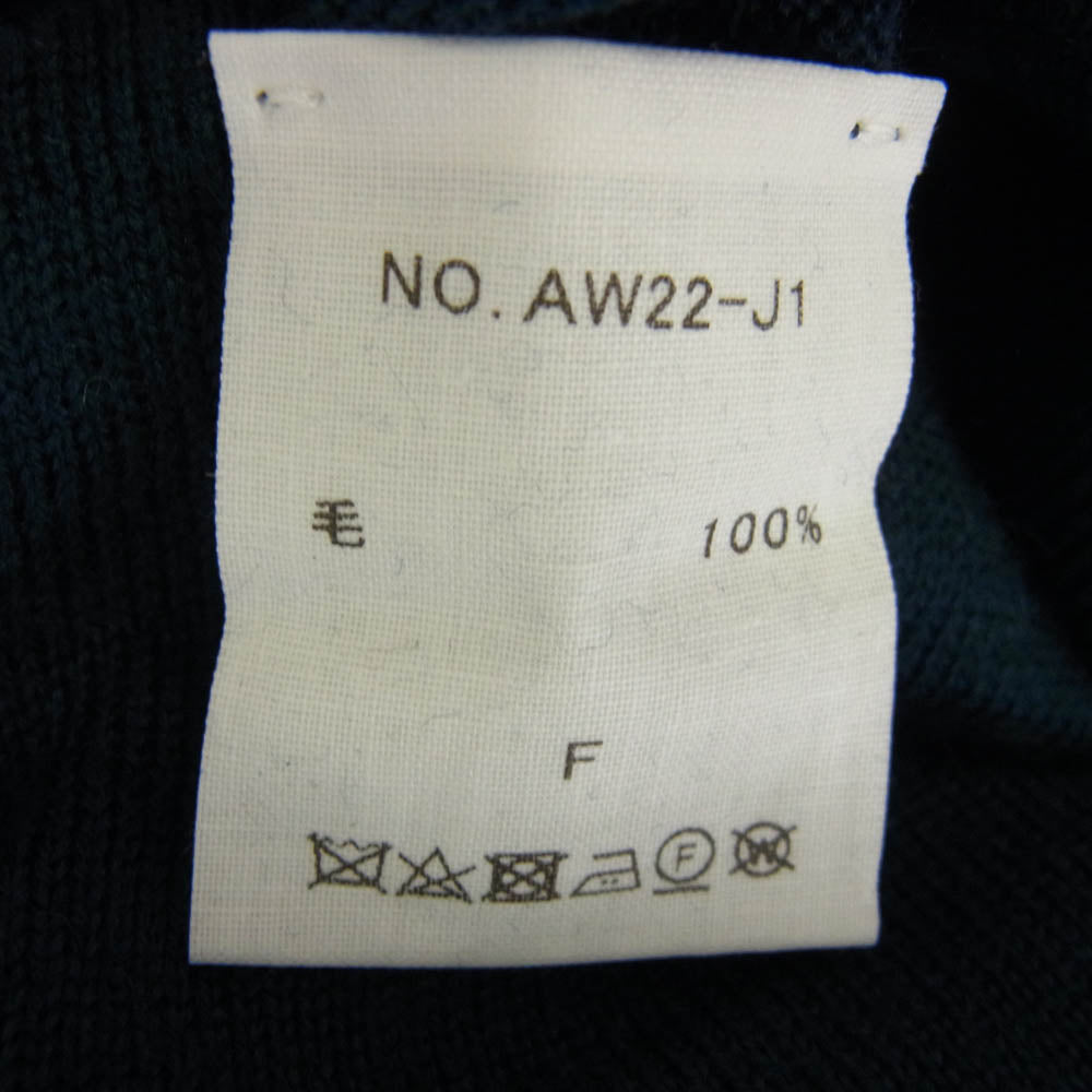 archi アーキ AW22-J1 WHOLE GARMENT KNIT COLLAR ニット オールインワン グリーン系 FREE【中古】
