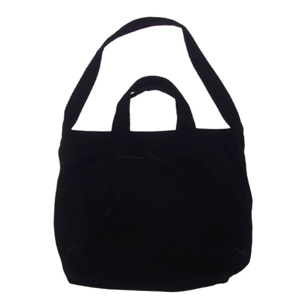 アエタ VLO2 SHOULDER TOTE ベルベット素材 ショルダーバッグ トートバッグ ブラック系【中古】
