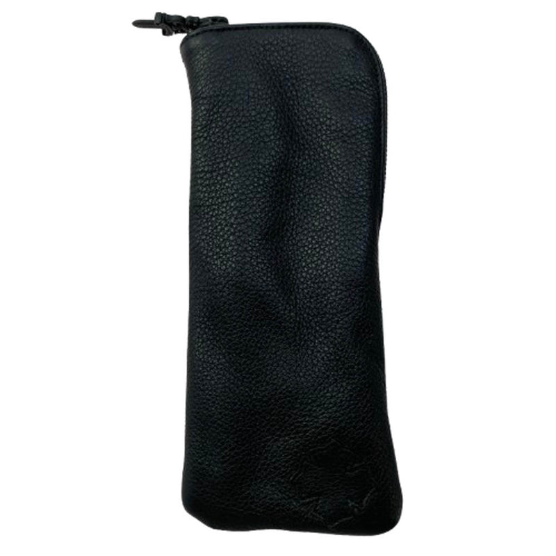 CHROME HEARTS クロムハーツ（原本無） ダガージップ クロスパッチ メガネケース アイウェアケース ブラック系【中古】