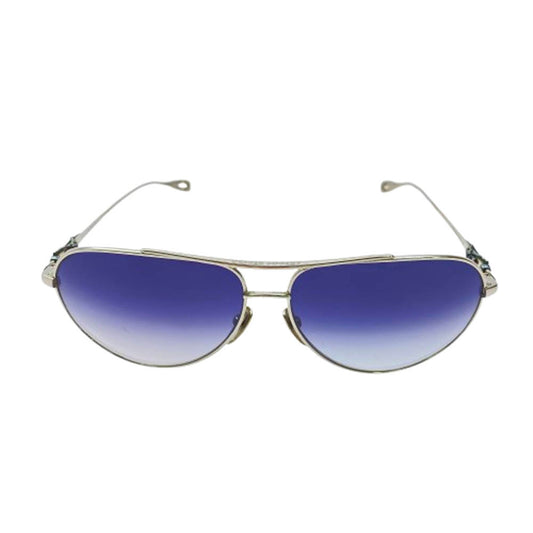 CHROME HEARTS クロムハーツ（原本無） STAIN 6 CHクロス ティアドロップ グラデーション サングラス メガネ シルバー系 64□13－138【中古】