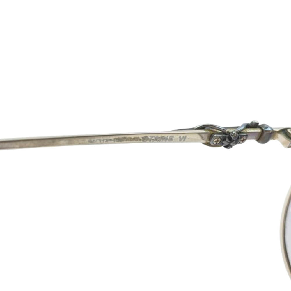 CHROME HEARTS クロムハーツ（原本無） STAIN 6 CHクロス ティアドロップ グラデーション サングラス メガネ シルバー系 64□13－138【中古】