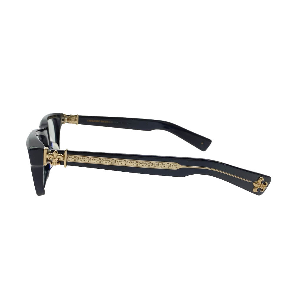 CHROME HEARTS クロムハーツ（原本無） 55□17-143 SPLAT-A BSフレアテンプル ウェリントン サングラス メガネ ブラック系 55□17-143【中古】