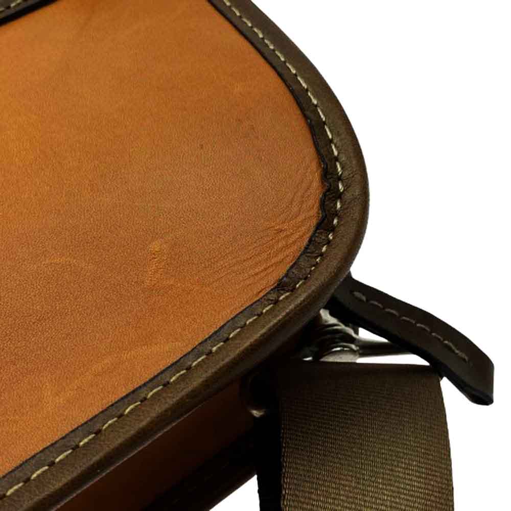 インディード 2way ショルダーストラップ付 レザー ブリーフケース ビジネスバッグ ライトブラウン ブラウン系【中古】