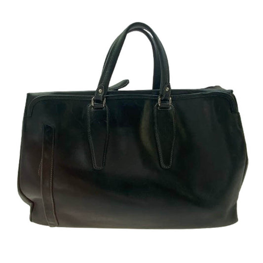 インディード オールレザー ブリーフケース ビジネスバッグ ブラック ブラック系【中古】