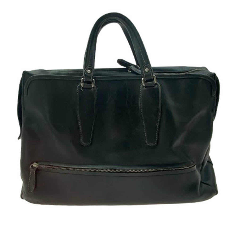 インディード オールレザー ブリーフケース ビジネスバッグ ブラック ブラック系【中古】