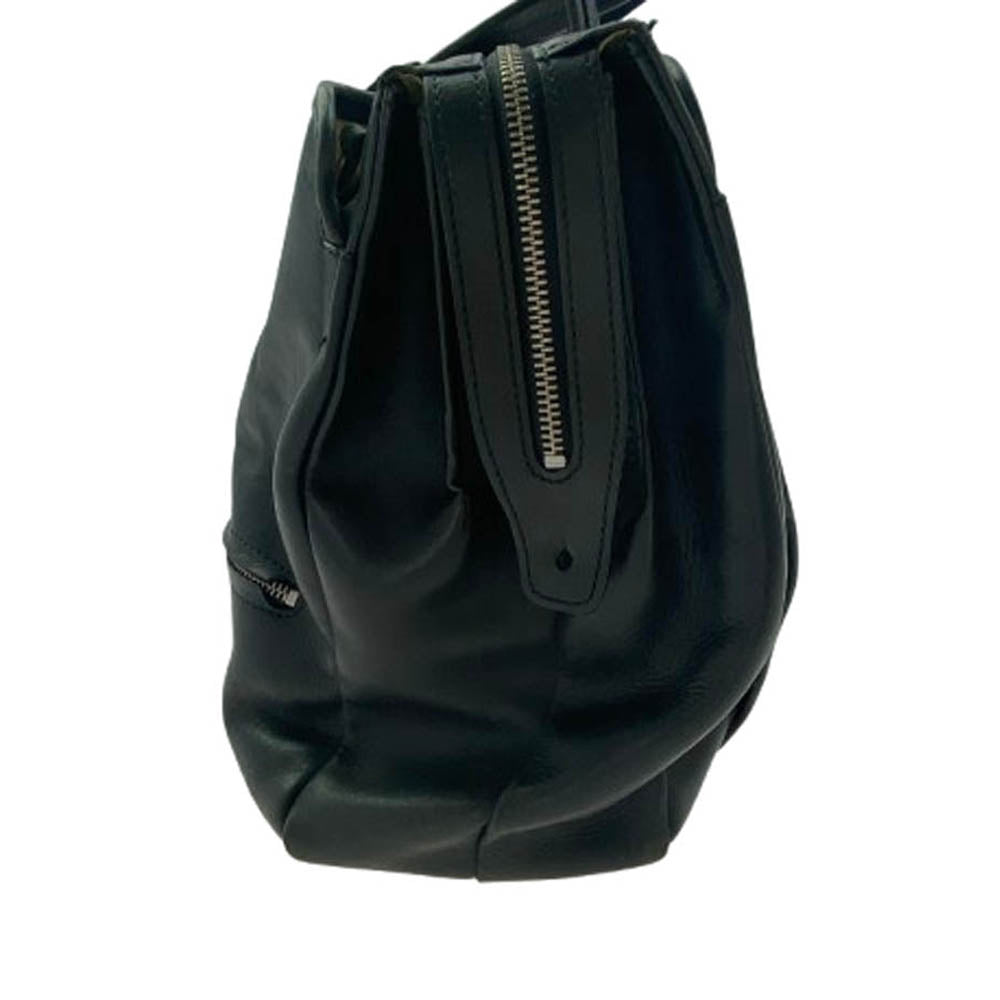 インディード オールレザー ブリーフケース ビジネスバッグ ブラック ブラック系【中古】