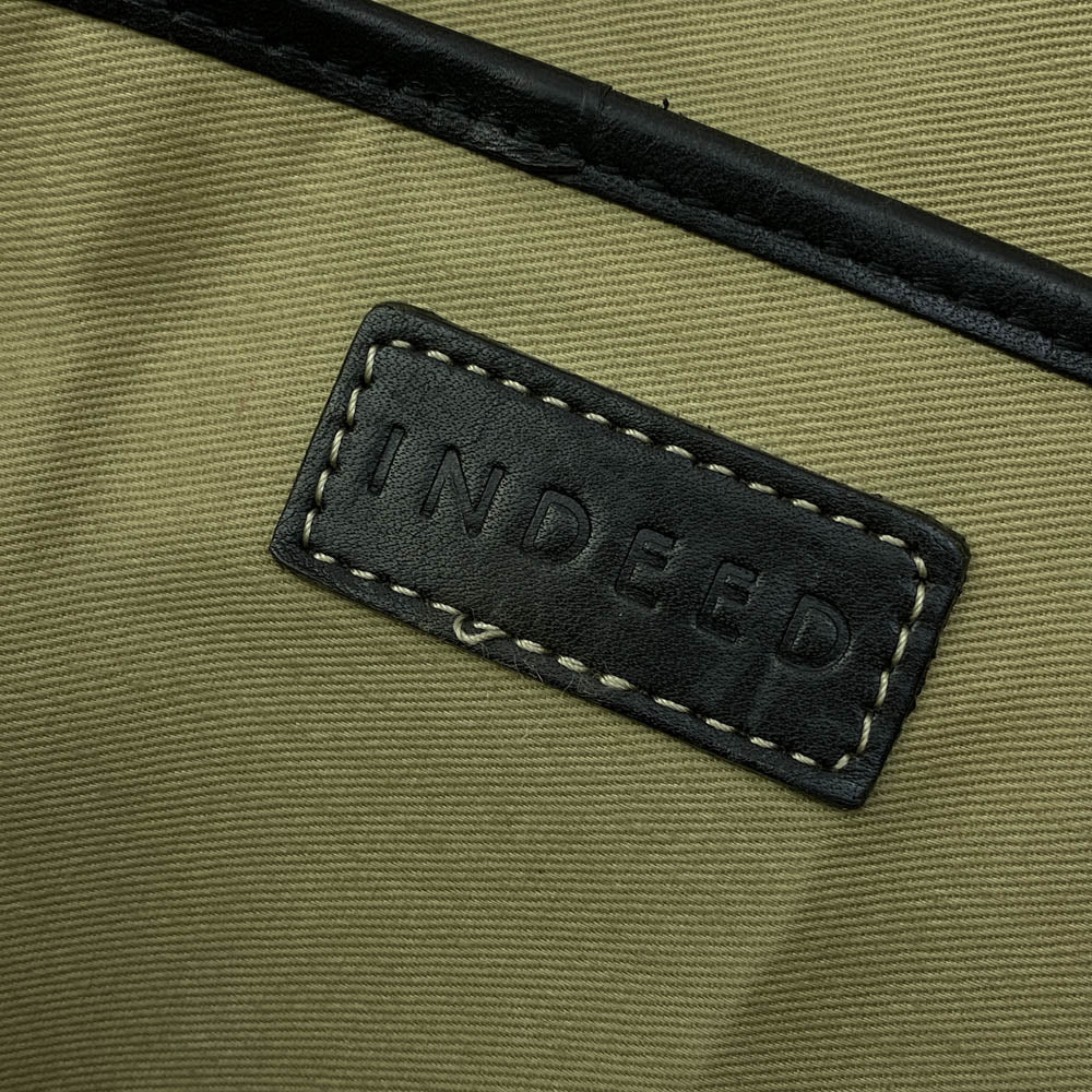 インディード オールレザー ブリーフケース ビジネスバッグ ブラック ブラック系【中古】