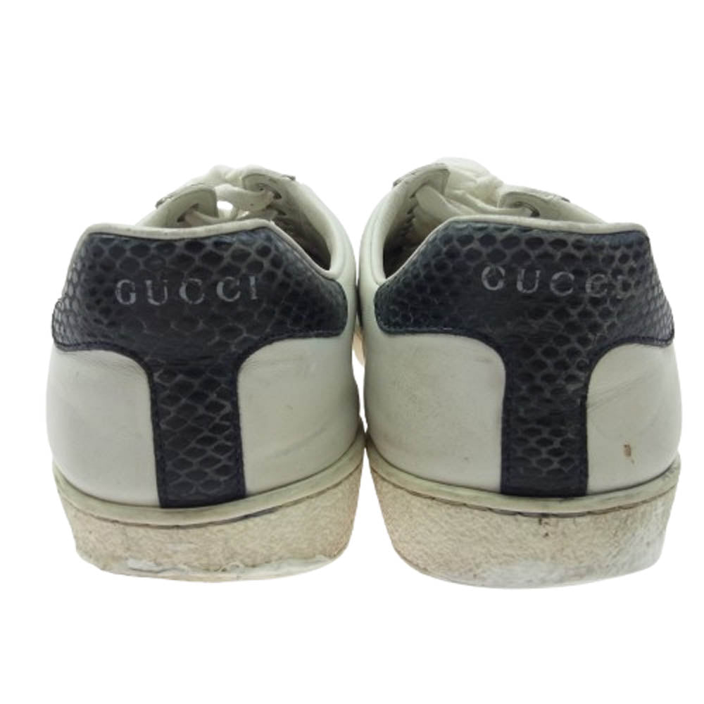 GUCCI グッチ 386750 シェリーライン ローカット スニーカー ホワイト系 7.5【中古】