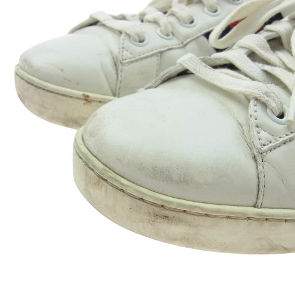 GUCCI グッチ 386750 シェリーライン ローカット スニーカー ホワイト系 7.5【中古】