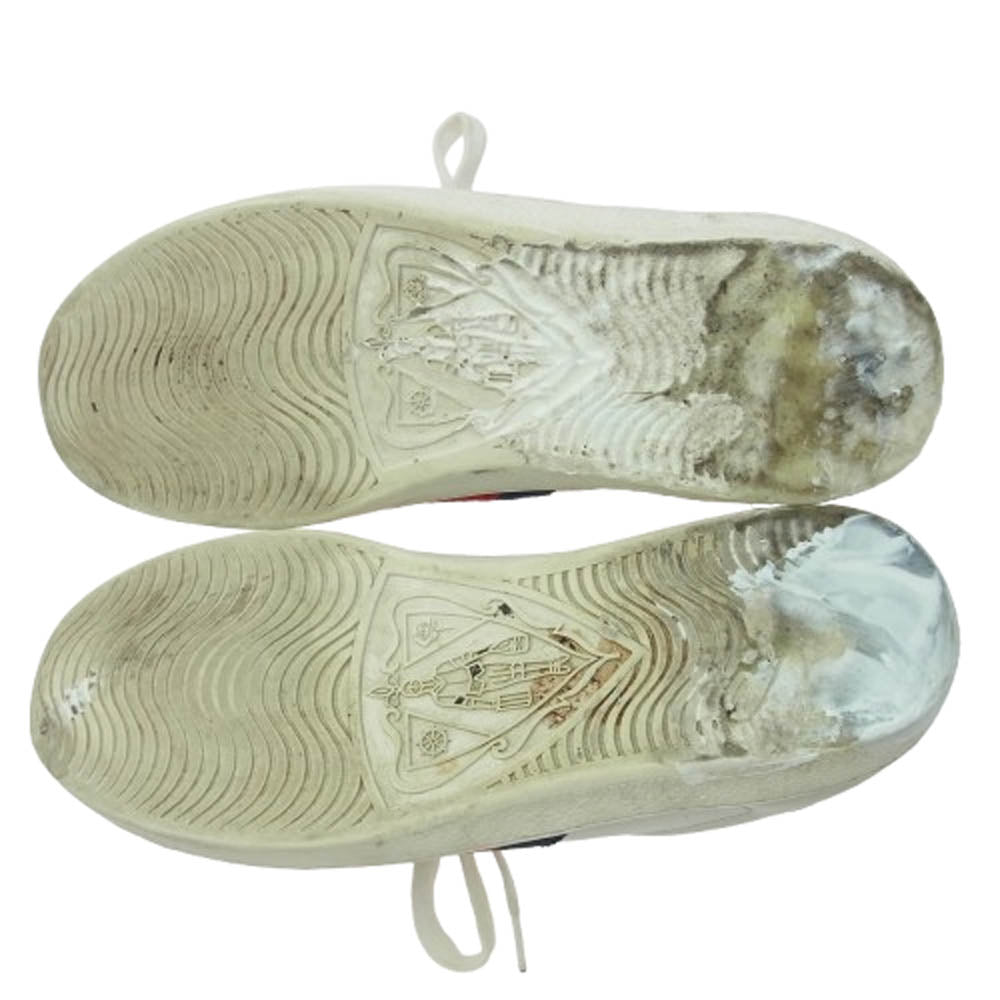 GUCCI グッチ 386750 シェリーライン ローカット スニーカー ホワイト系 7.5【中古】