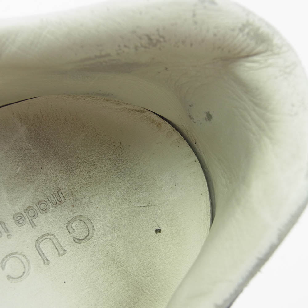 GUCCI グッチ 386750 シェリーライン ローカット スニーカー ホワイト系 7.5【中古】