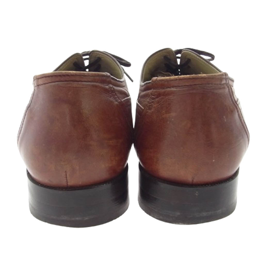 YVES SAINT LAURENT イヴサンローラン レザー シューズ ブラウン系 25.5EEE【中古】