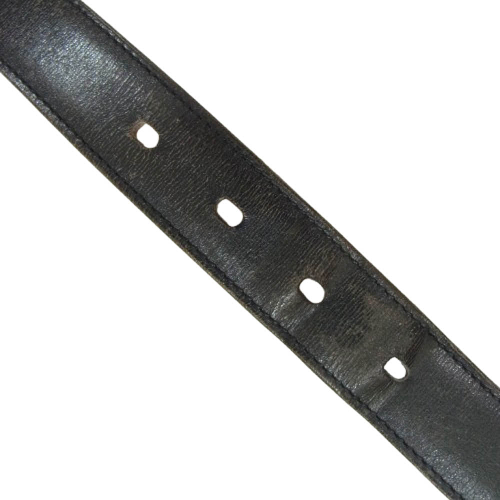 HERMES エルメス □C 刻印 マルジェラ期  アピ3 レザー ベルト ゴールド 金具 ブラウン系 95【中古】