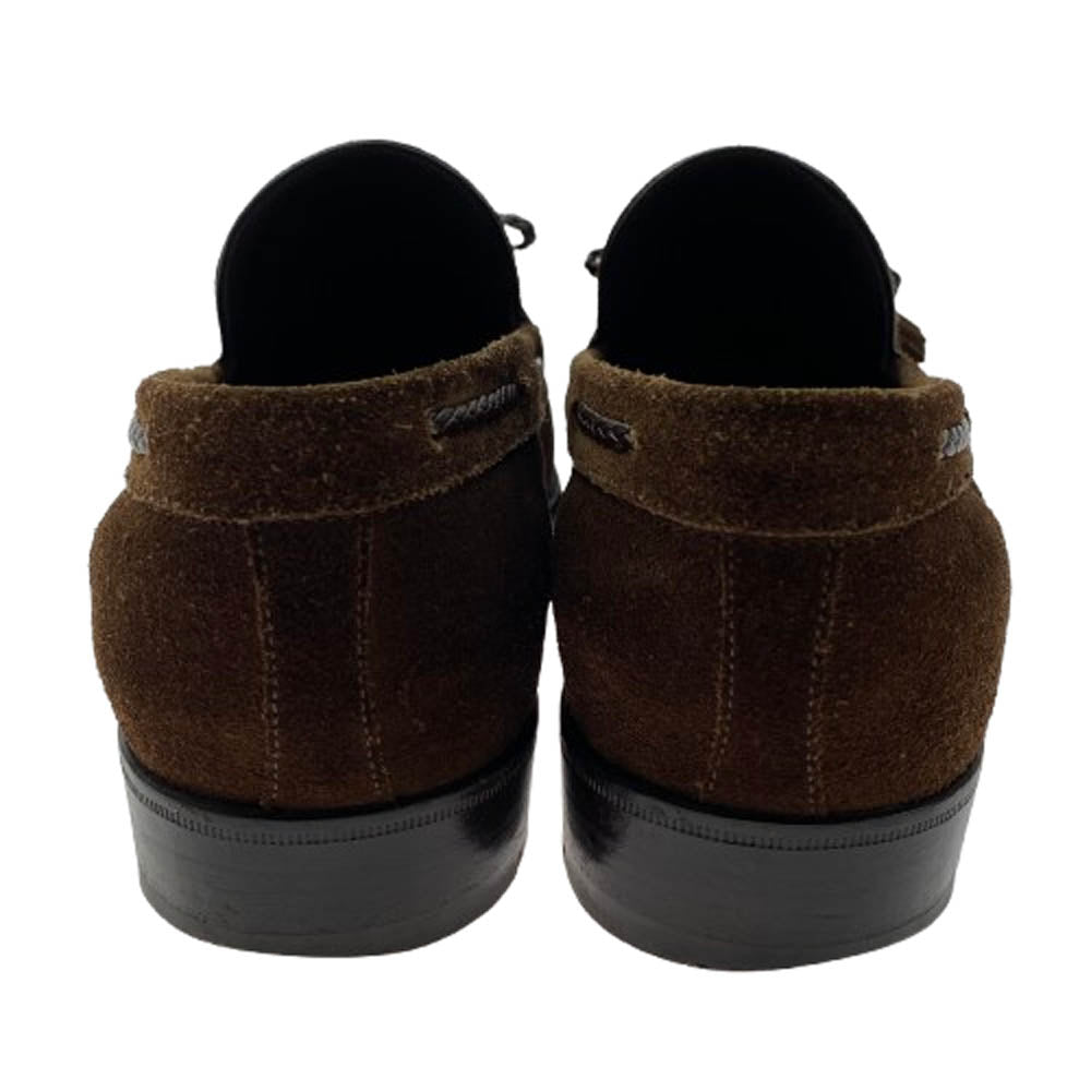 エンツォボナフェ BEAMS ビームス 別注 スエード タッセル ローファー ブラウン系 7【中古】