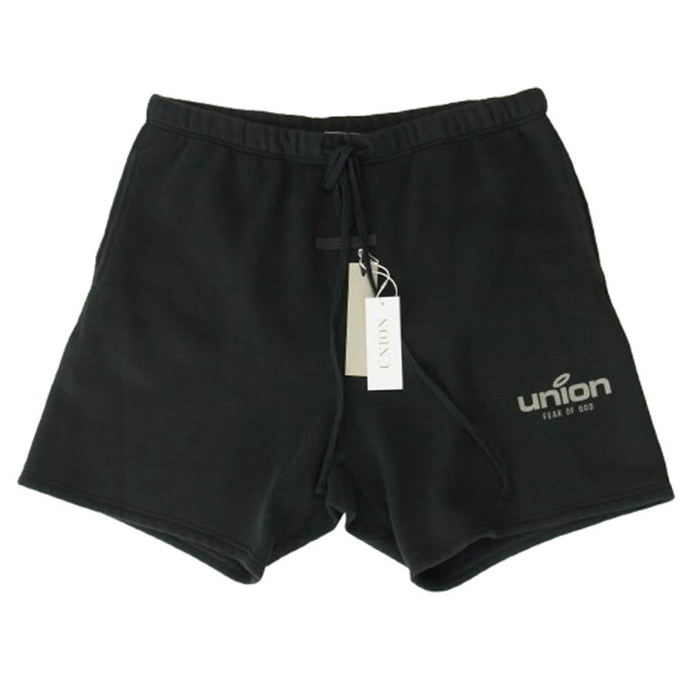 FEAR OF GOD フィアオブゴッド ESSENTIALS エッセンシャルズ × UNION ユニオン 160SU212080F VINTAGE SHORT Vintage Army ヴィンテージ アーミー ショーツ ハーフ ショートパンツ ブラック系 L【中古】