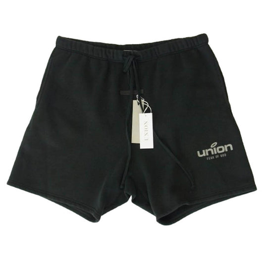 FEAR OF GOD フィアオブゴッド ESSENTIALS エッセンシャルズ × UNION ユニオン 160SU212080F VINTAGE SHORT Vintage Army ヴィンテージ アーミー ショーツ ハーフ ショートパンツ ブラック系 L【中古】