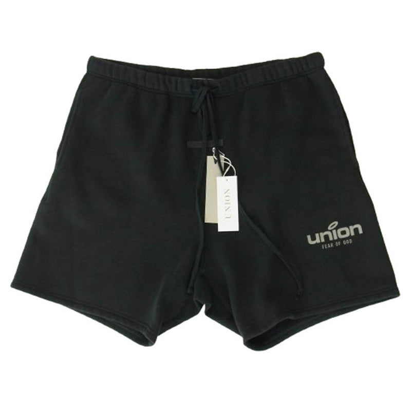 FEAR OF GOD フィアオブゴッド ESSENTIALS エッセンシャルズ × UNION ユニオン 160SU212080F VINTAGE SHORT Vintage Army ヴィンテージ アーミー ショーツ ハーフ ショートパンツ ブラック系 L【中古】