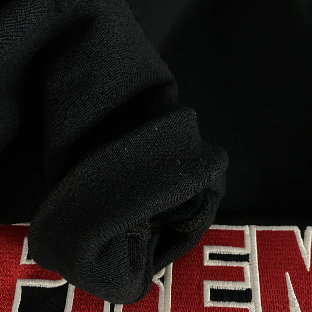 Supreme シュプリーム 19SS Blockbuster Hooded Sweatshirt ブロックバスター フーデット スウェット シャツ パーカー ブラック系 L【中古】