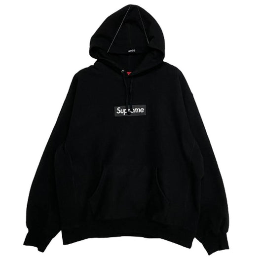 Supreme シュプリーム 23AW Box Logo Hooded Sweat shirt ボックス ロゴ フーデット スウェット シャツ パーカー ブラック系 L【中古】