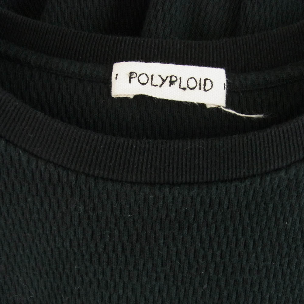 ポリプロイド Oversize Longsleeve #C オーバーサイズ ロング スリーブ スウェット ブラック系 2【中古】