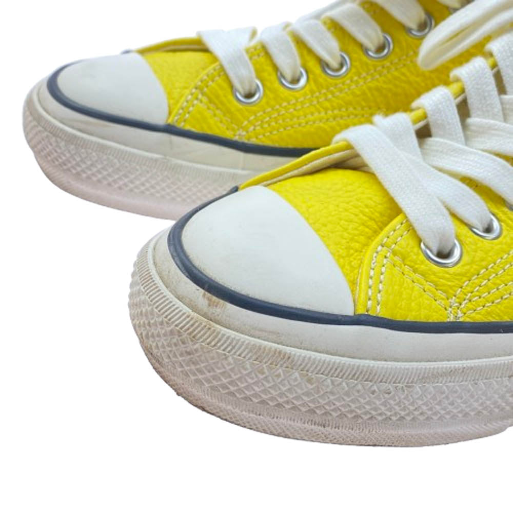 CONVERSE コンバース 1AD987 CHUCK TAYLOR LEATHER OX チャックテイラー レザー オックス スニーカー イエロー系 27cm【中古】