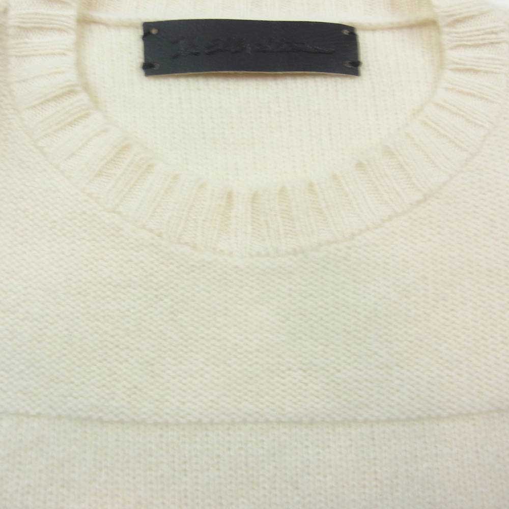 THE ELDER STATESMAN エルダー ステイツマン 2820800103 別注 HEAVY SEA CREW WHITE クルーネック カシミア ニット ホワイト系 S【中古】