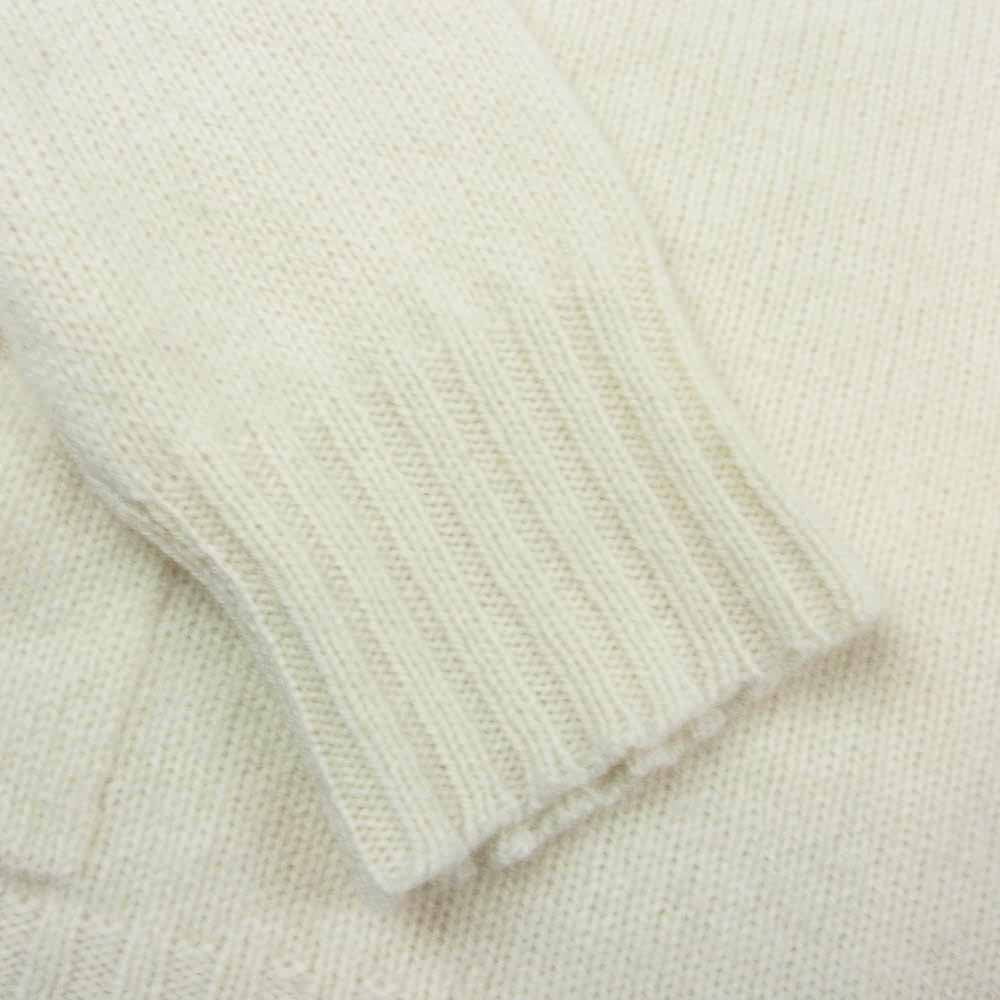 THE ELDER STATESMAN エルダー ステイツマン 2820800103 別注 HEAVY SEA CREW WHITE クルーネック カシミア ニット ホワイト系 S【中古】