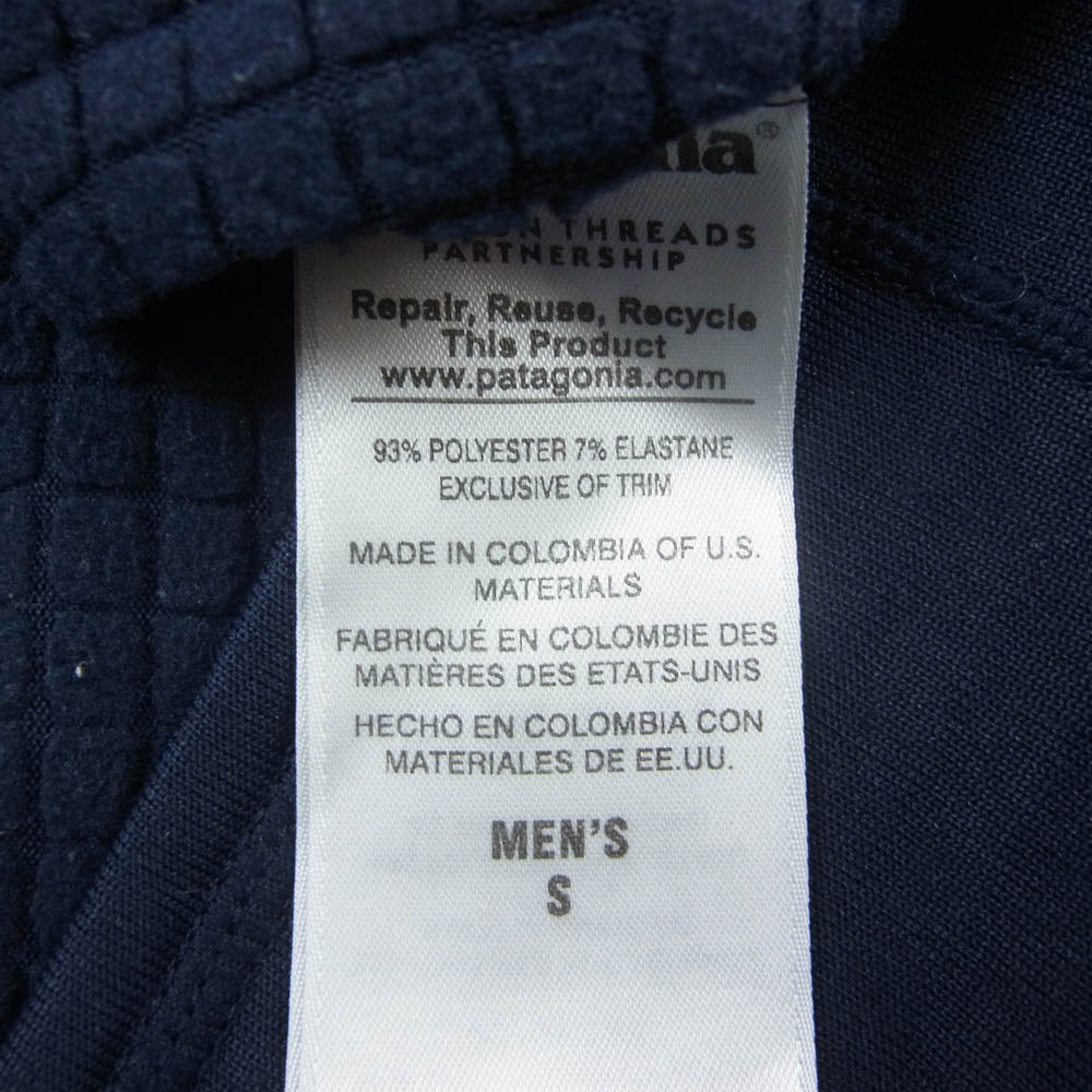 patagonia パタゴニア 40109 R1 プルオーバー ハーフジップ ジャケット ネイビー系 S【中古】