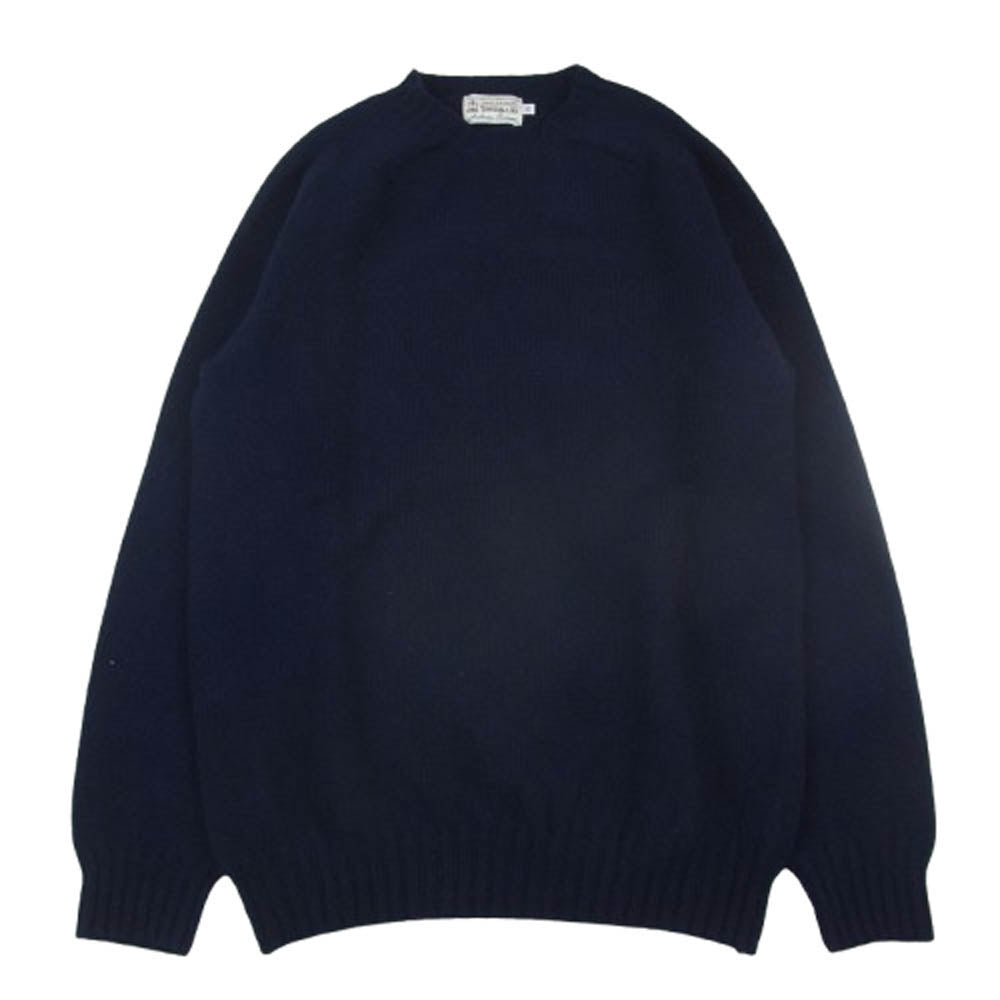 INVERALLAN インバーアラン 長袖 ニット ウール セーター ネイビー系 40【中古】