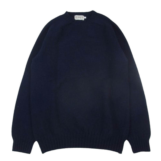 INVERALLAN インバーアラン 長袖 ニット ウール セーター ネイビー系 40【中古】