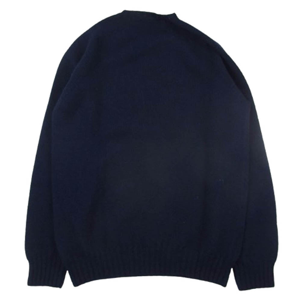 INVERALLAN インバーアラン 長袖 ニット ウール セーター ネイビー系 40【中古】