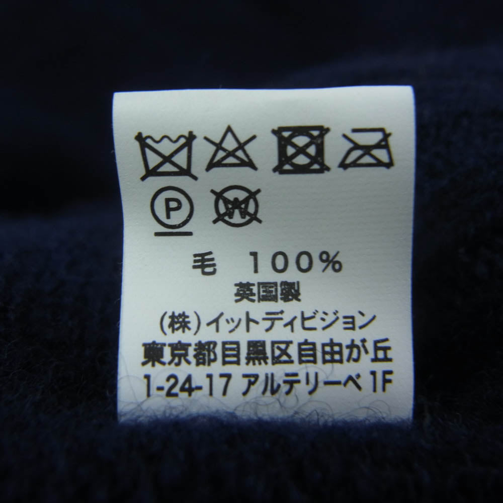 INVERALLAN インバーアラン 長袖 ニット ウール セーター ネイビー系 40【中古】