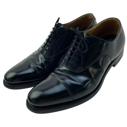 CHURCH'S チャーチ HONG KONG ホンコン ストレートチップ レザー ドレス シューズ ブラック系 65F【中古】