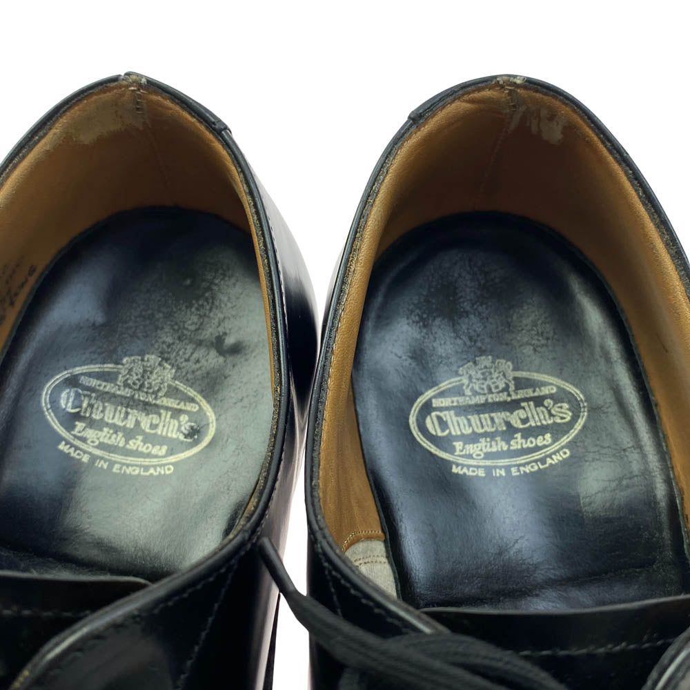 CHURCH'S チャーチ HONG KONG ホンコン ストレートチップ レザー ドレス シューズ ブラック系 65F【中古】