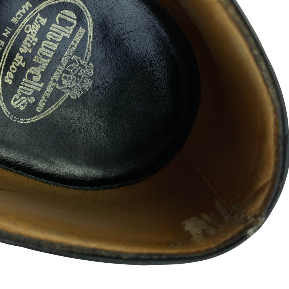 CHURCH'S チャーチ HONG KONG ホンコン ストレートチップ レザー ドレス シューズ ブラック系 65F【中古】