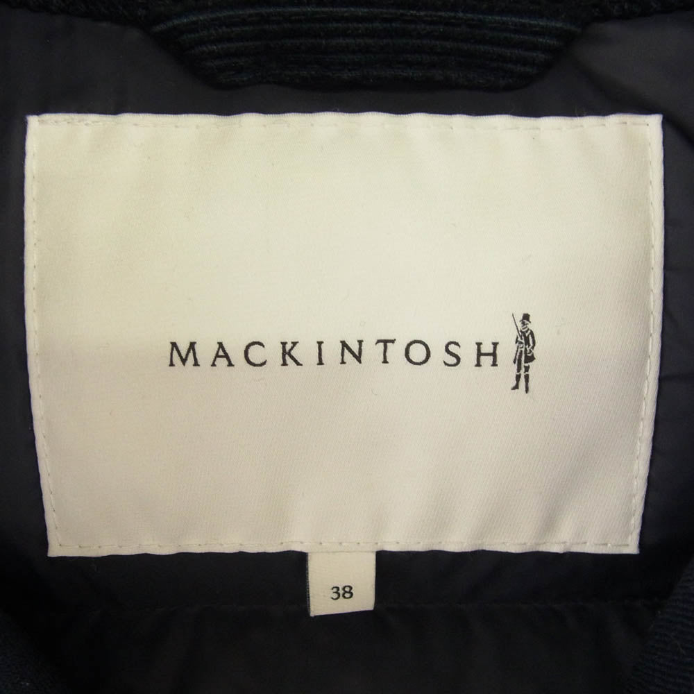 Mackintosh マッキントッシュ GD-004B ロロピアーナ ストームシステム 2WAY フード脱着 ウール ダウンジャケット ネイビー系 38【中古】