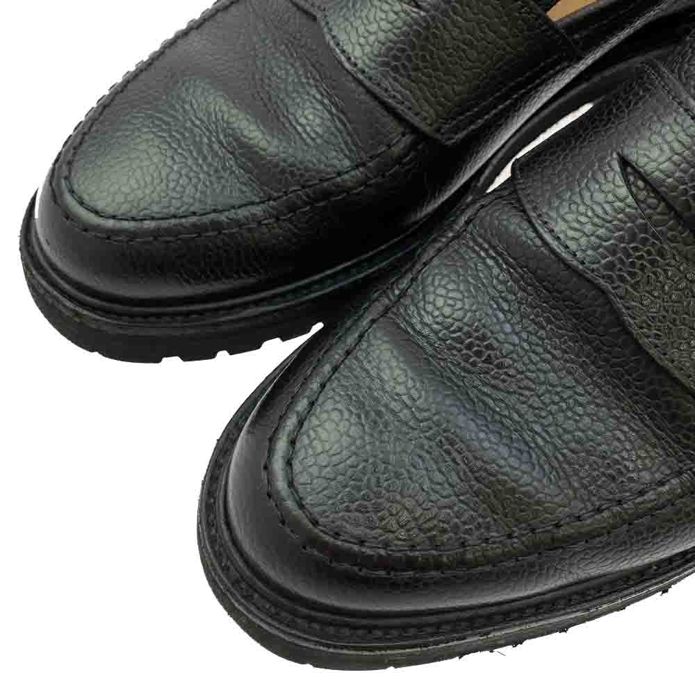 CROCKETT&JONES クロケットアンドジョーンズ 26224 BOSTON2 ボストン2 カントリーカーフ グレインレザー コインローファー ブラック系 UK7.5【中古】