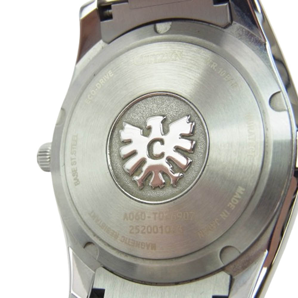 CITIZEN シチズン AQ4080-52L ザ・シチズン エコドライブ ウォッチ 腕時計 シルバー系 ブルー系【中古】