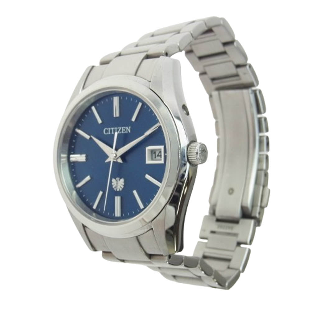 CITIZEN シチズン AQ4080-52L ザ・シチズン エコドライブ ウォッチ 腕時計 シルバー系 ブルー系【中古】