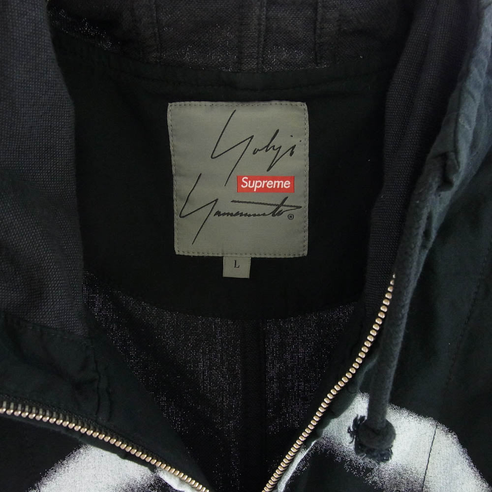 Supreme シュプリーム 20AW Yohji Yamamoto ヨウジヤマモト M-51 フロント ジップ パーカー ロング コート ブラック系 L【中古】