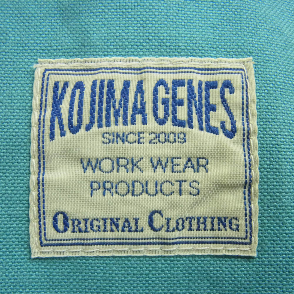KOJIMA GENES 児島ジーンズ クレイジーパターン ハーフパンツ ショートパンツ ワーク ベイカー パンツ イエロー系 ブルー系 36【中古】