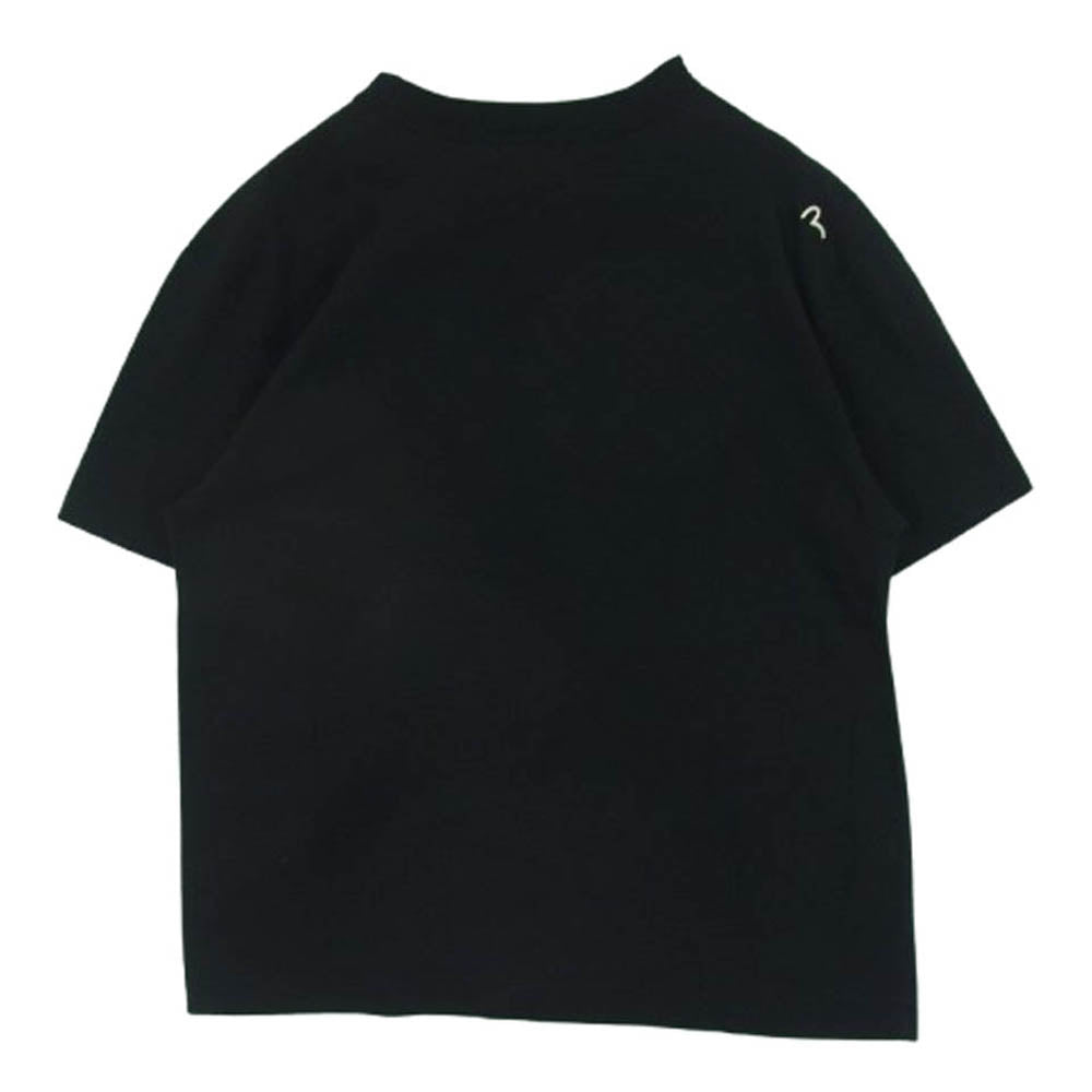 EVISU エヴィス COUNTRY LOUNGE フロント ロゴプリント 半袖 Tシャツ コットン 日本製 ブラック系 40【中古】