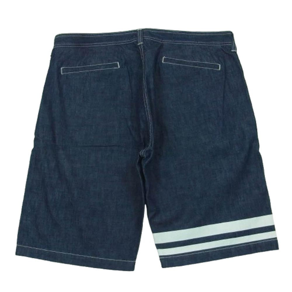 MOMOTARO JEANS 桃太郎ジーンズ 3103SP 10.5oz. SELVEDGE DENIM SHORT PANTS セルビッチ デニム ショートパンツ ハーフパンツ インディゴブルー系 W34【中古】