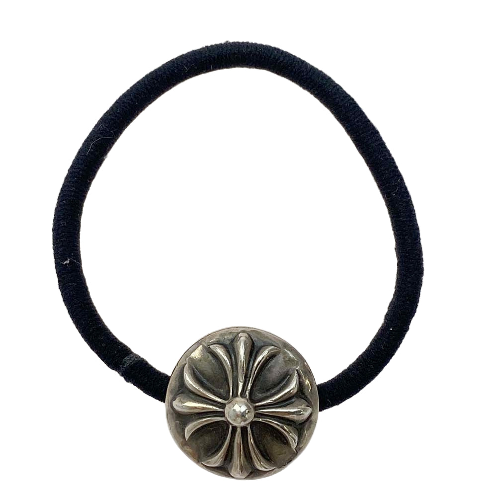 CHROME HEARTS クロムハーツ（原本無） HAIRBAND クロスボールボタンヘアゴム シルバーコンチョ シルバー系【中古】