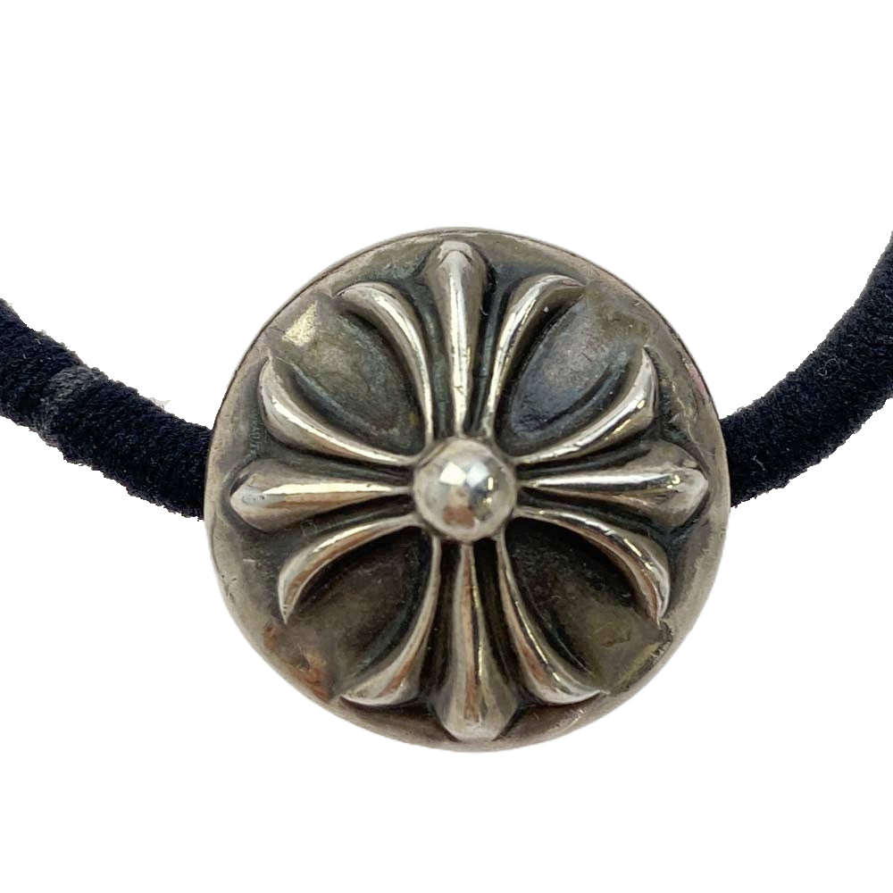 CHROME HEARTS クロムハーツ（原本無） HAIRBAND クロスボールボタンヘアゴム シルバーコンチョ シルバー系【中古】