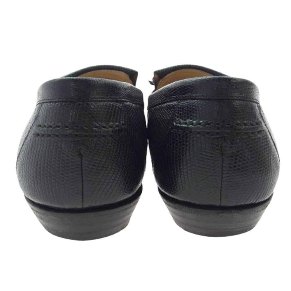 REGAL リーガル タッセル ローファー シューズ ブラック系 24.5EE【中古】