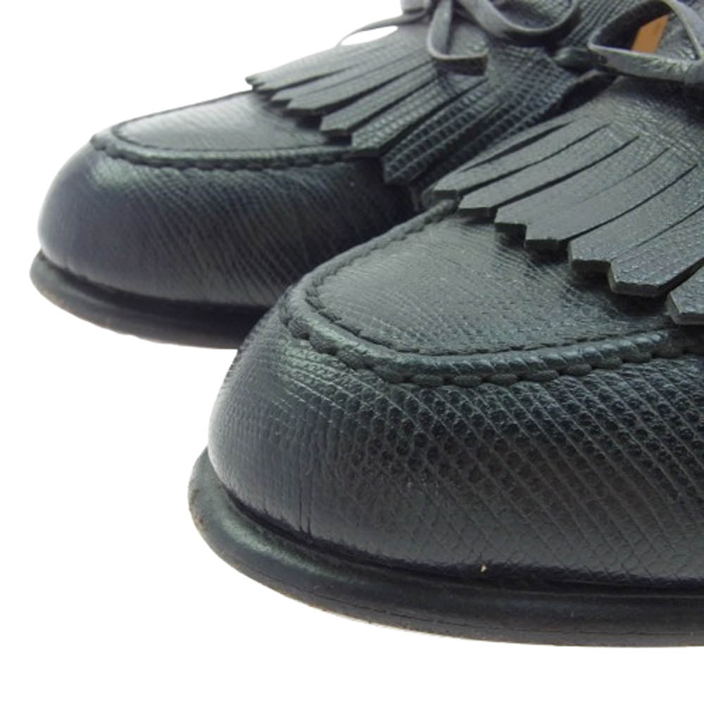 REGAL リーガル タッセル ローファー シューズ ブラック系 24.5EE【中古】